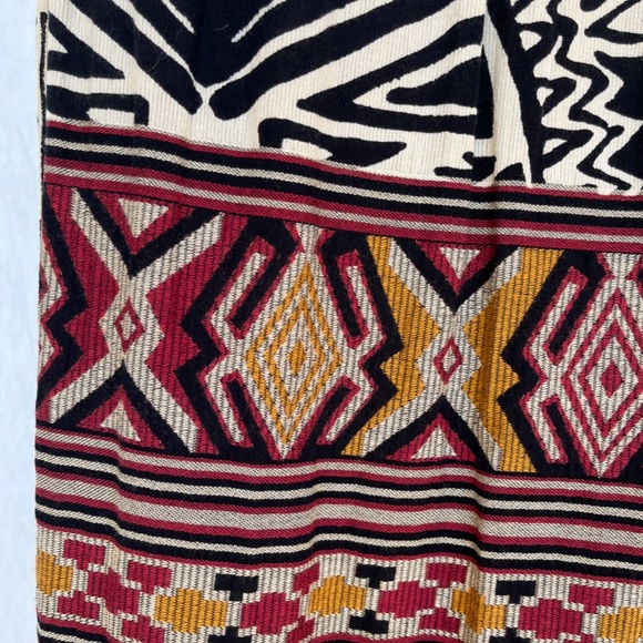 Zara cotton shawl/scarf, in geometric patterns, like new. - Picture 3 of 13